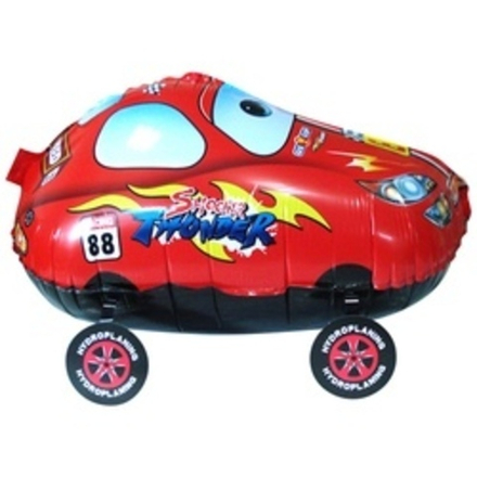 Шар (24''/61 см) Ходячая Фигура, Гоночная машинка, Красный 1 шт.