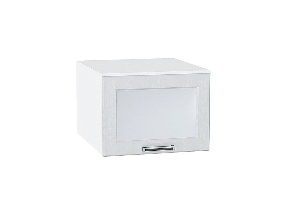 Шкаф верхний горизонтальный остекленный глубокий Прага