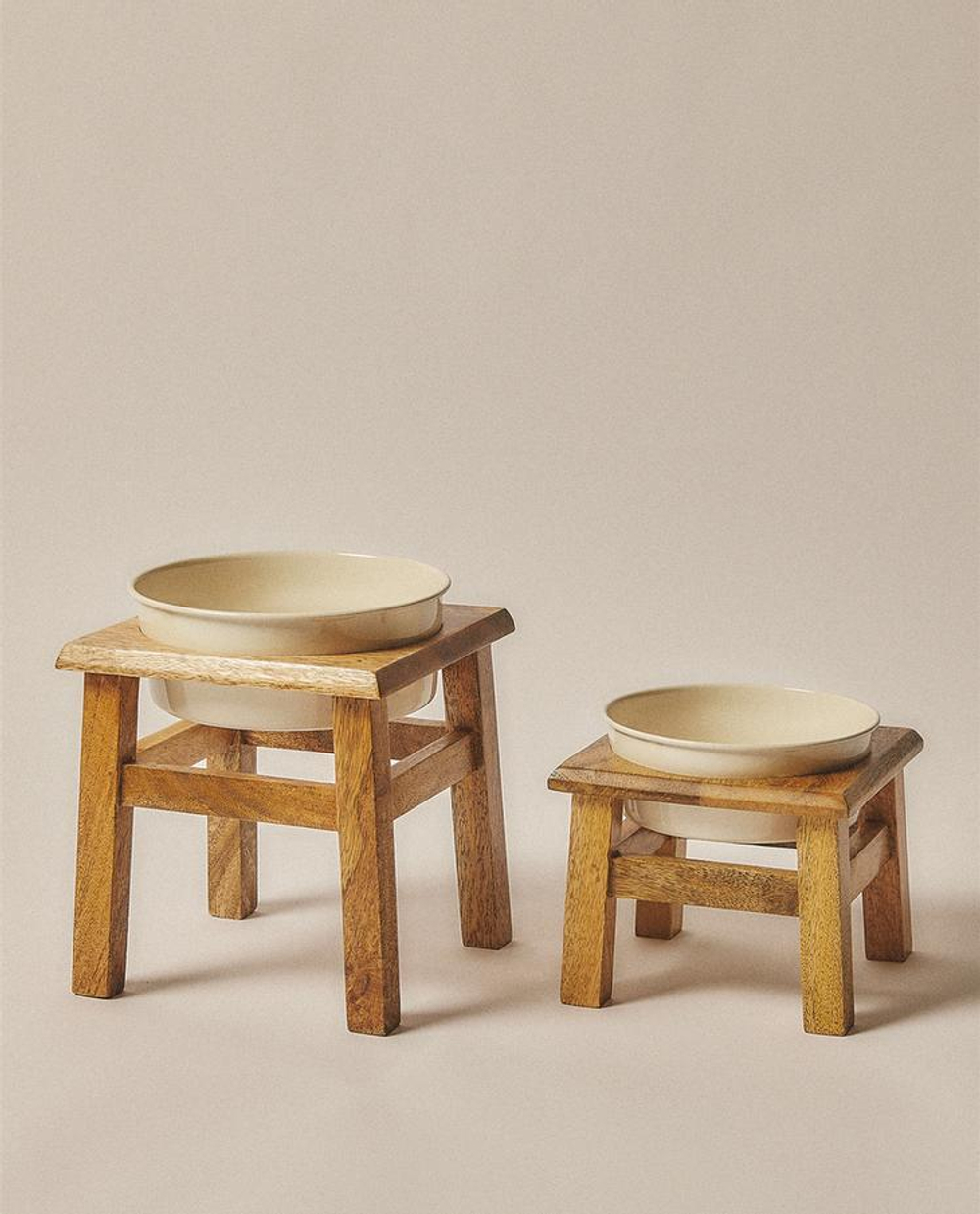 ZARA HOME МИСКА ДЛЯ КОРМА ДЛЯ ДОМАШНИХ ЖИВОТНЫХ С ПОДСТАВКОЙ, КОРИЧНЕВЫЙ