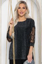 Джемпер В гармонии с собой (черный) Б12156 LT Collection