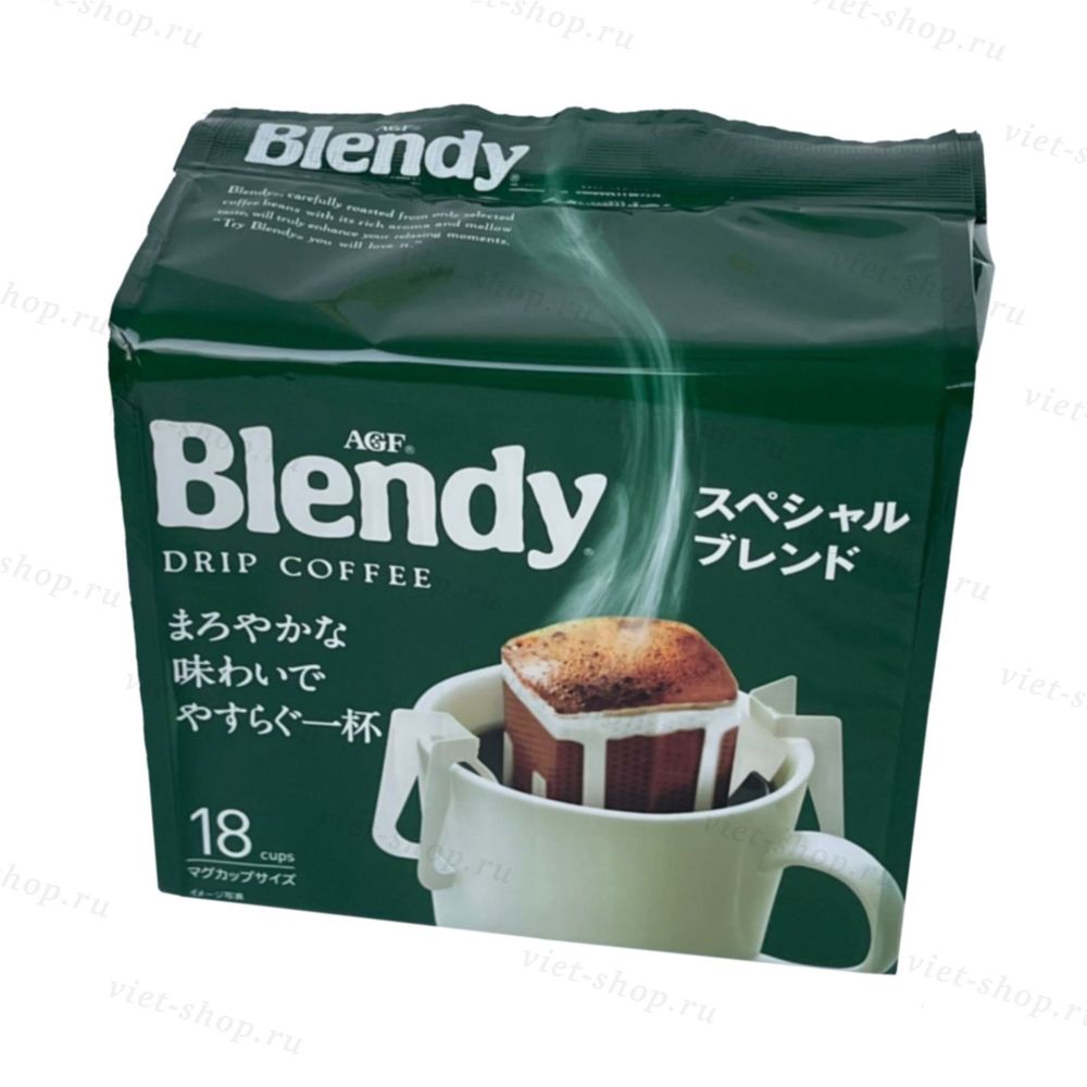 Японский молотый кофе Blendy в дрип-пакетах, 18 штук