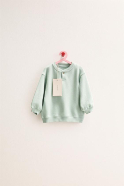 ZARA TIMELESS - ОДНОТОННАЯ ТОЛСТОВКА, ЗЕЛЕНОВАТО-СИНИЙ