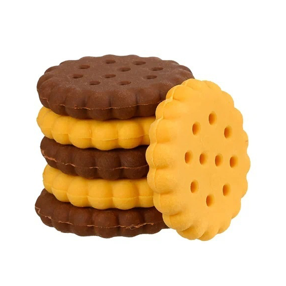 Ластик Basir, фигурный, серия "Печенье", цветной объёмный корпус, в пластиковой упаковке