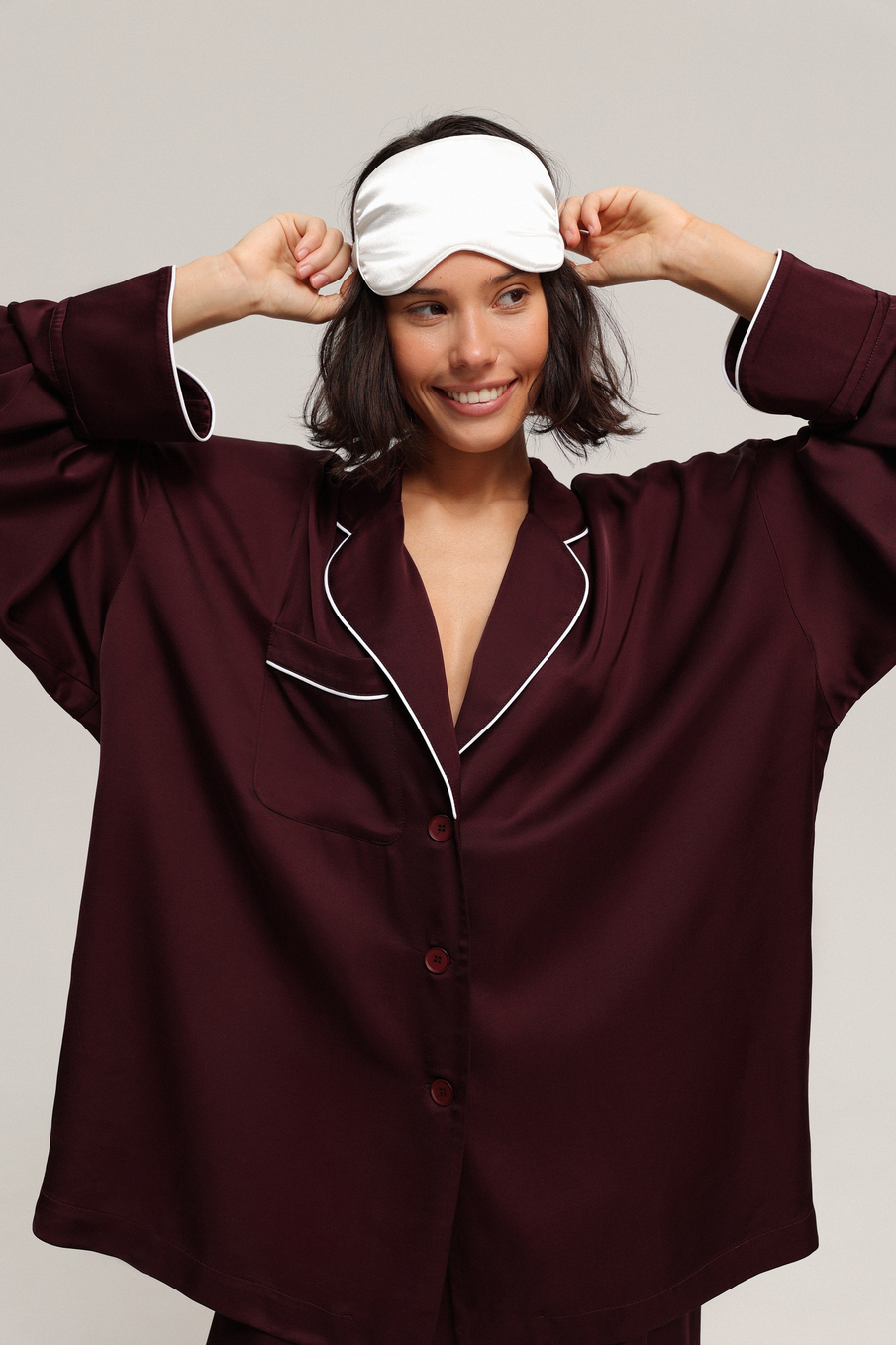 Рубашка атласная