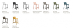 Стул пластиковый полубарный Trill Stool Mini