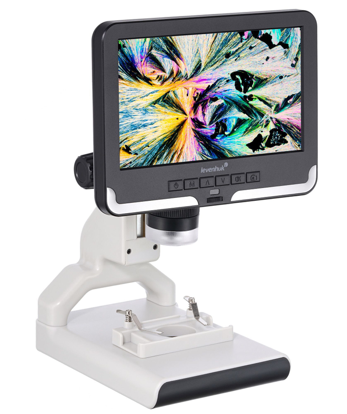 Микроскоп цифровой Levenhuk Rainbow DM700 LCD с набором микропрепаратов