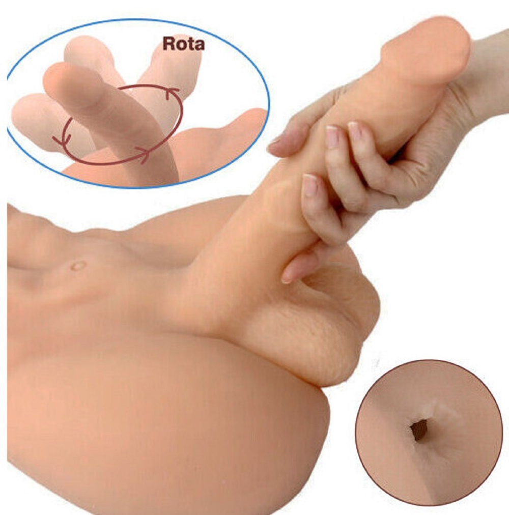 Реалистичный мужской торс с фаллосом 24,5 см