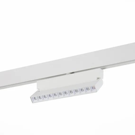 ST362.536.12 Магнитный трековый светильник белый LED 1*12W 3000K 1 009Lm Ra>80 36° IP20 L219xW22xH13 СКАЙЛАЙН 48V