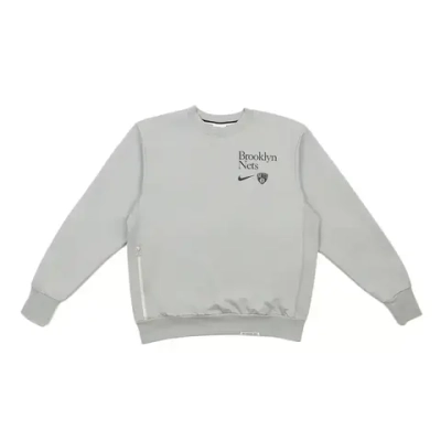 Толстовка Nike Dri-FIT NBA Brooklyn Nets Standard Issue Sweatshirt Gray