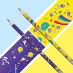 Карандаш чернографитный ЮНЛАНДИЯ "ЮНЛАНДИК", 1 шт., HB, с ластиком, корпус ассорти, 181752