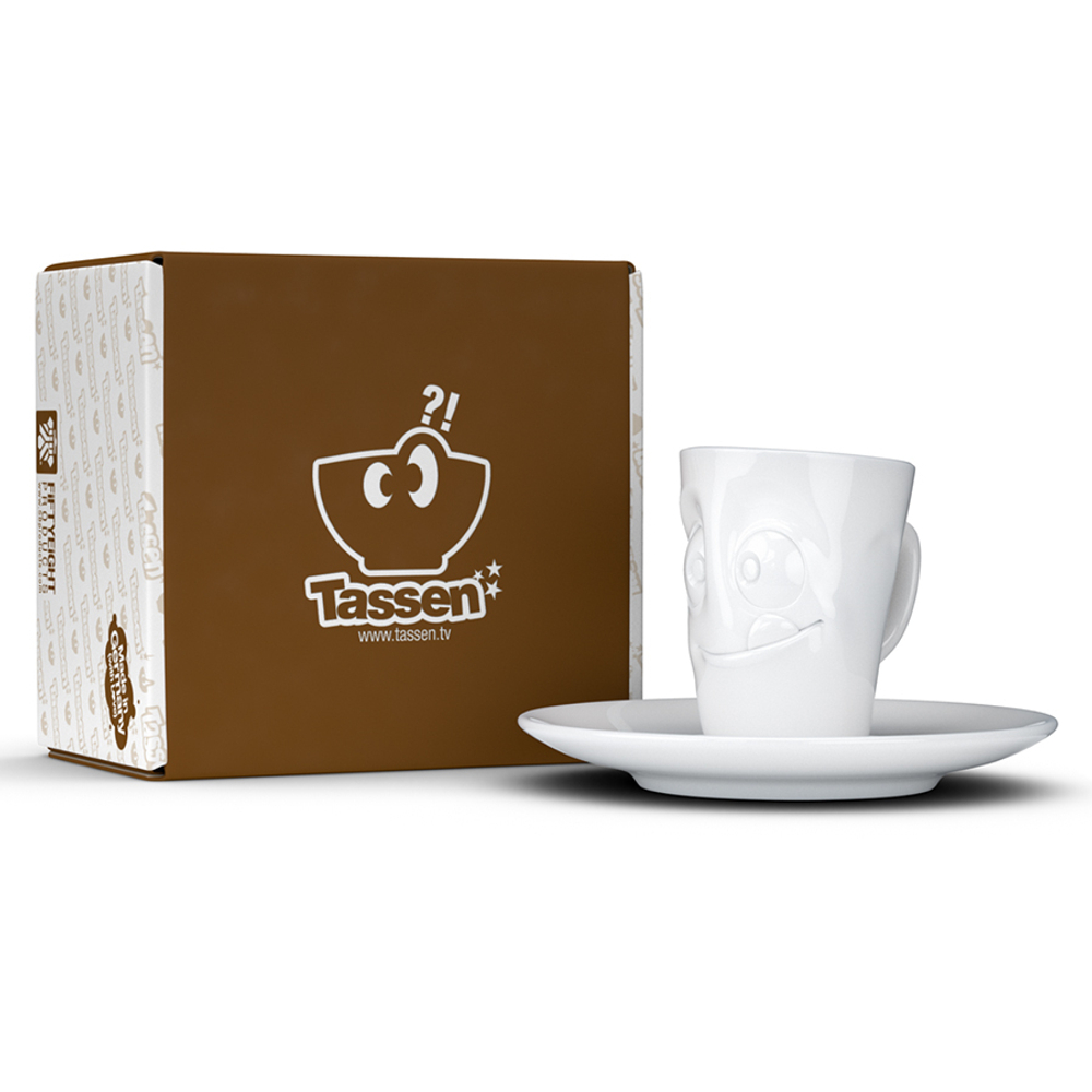Кофейная пара tassen tasty, 80 мл, белая