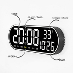 Часы настенные LED MIRROR GH8021 White&Green