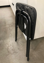 Табурет складной черный к/з черный