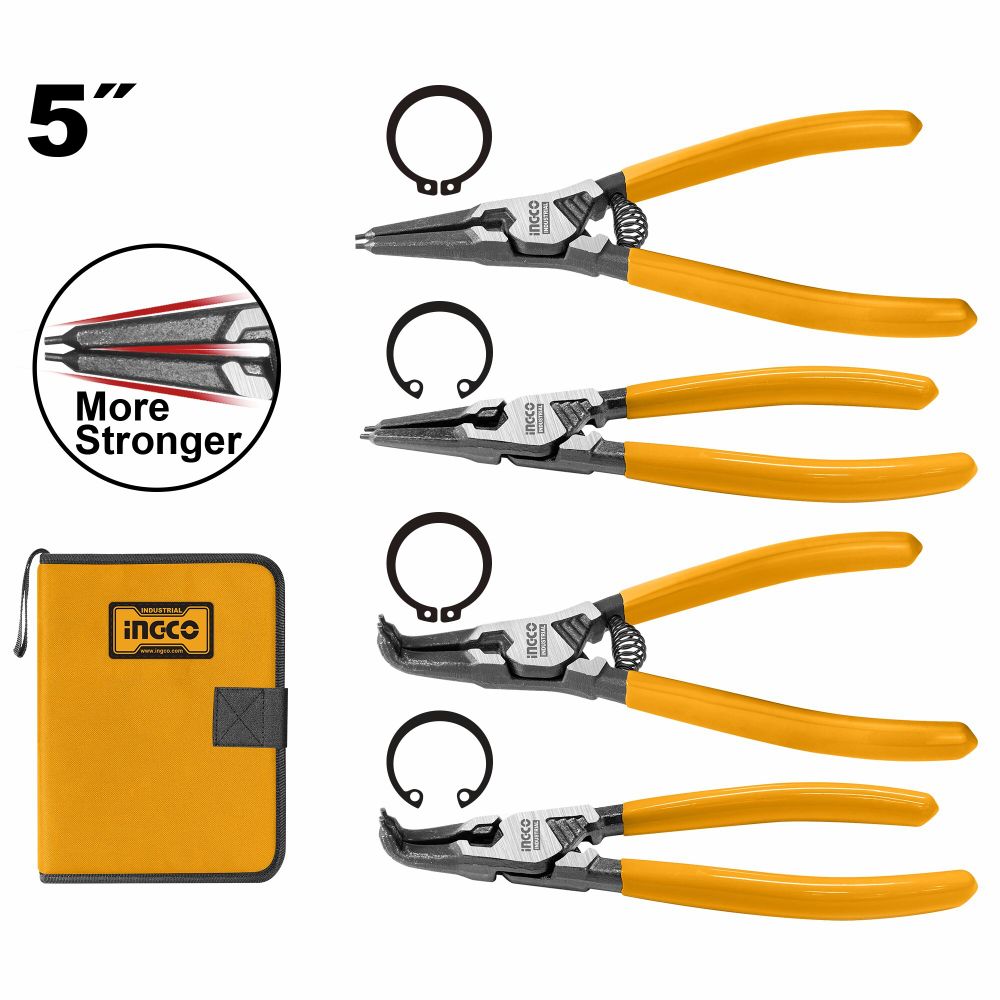 Набор съемников стопорных колец 125мм, 4 пред. INGCO HCCPS26125 INDUSTRIAL