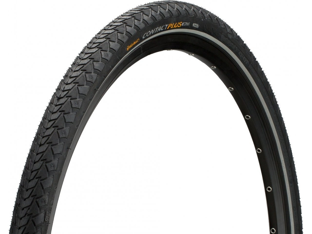 Покрышка. 28"/700x32C/28 x 1 1/4 x 1 3/4 02-0101004 (32-622) CONTACT Plus, SafetyPlusBreaker E-50 черн с светоотр-й полосой CONTINENTAL