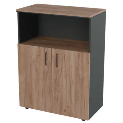 Шкаф средний широкий с нишей Prego office 800х420х1240 ПОШСШН