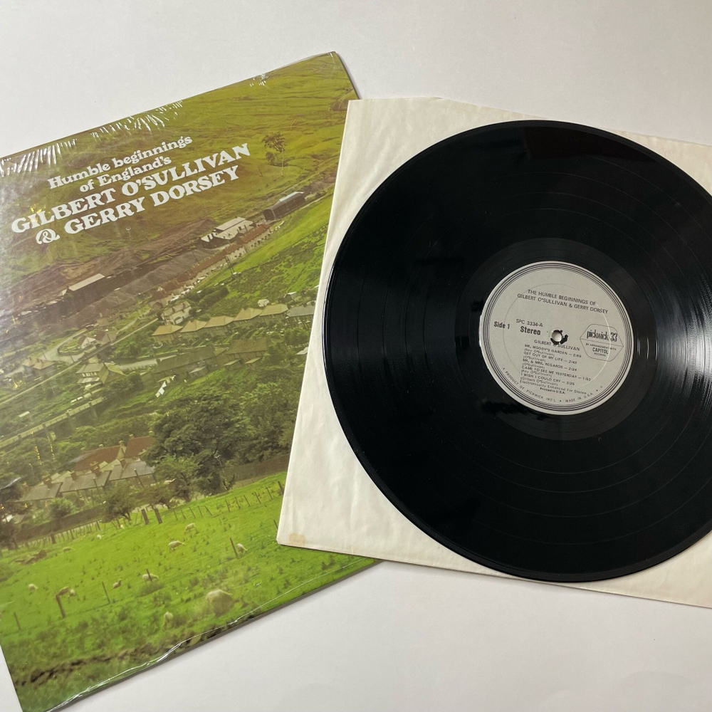 Винтажная виниловая пластинка LP Gilbert O'Sullivan and Gerry Dorsey Humble Beginnings Of England (USA 1973)