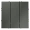 Выключатель встраиваемый VOLTUM S70 трехклавишный 10А, (титан) vls030106