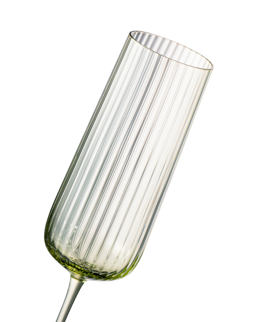 Набор бокалов для шампанского 2 шт 200 мл Anna Von Lipa Пульсация зеленый