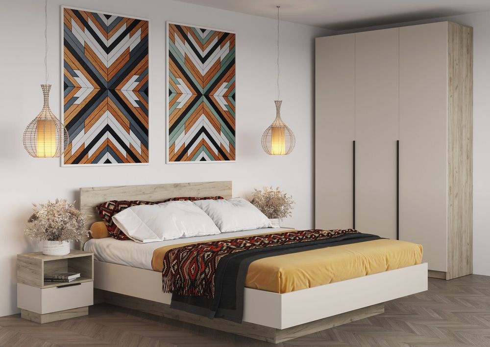 БОХО Шкаф ШК-004 комбинированный 3-ств.