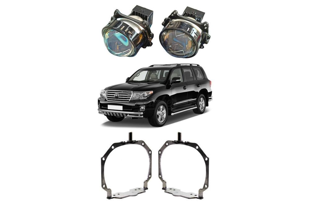 Комплект для замены штатных линз с AFS Toyota Land Cruiser 200 рестайлинг 2012-2015