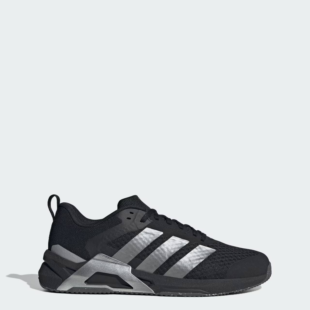 Кроссовки Adidas DROPSET CONTROL (Черно-Серебрянные) - JQ1445