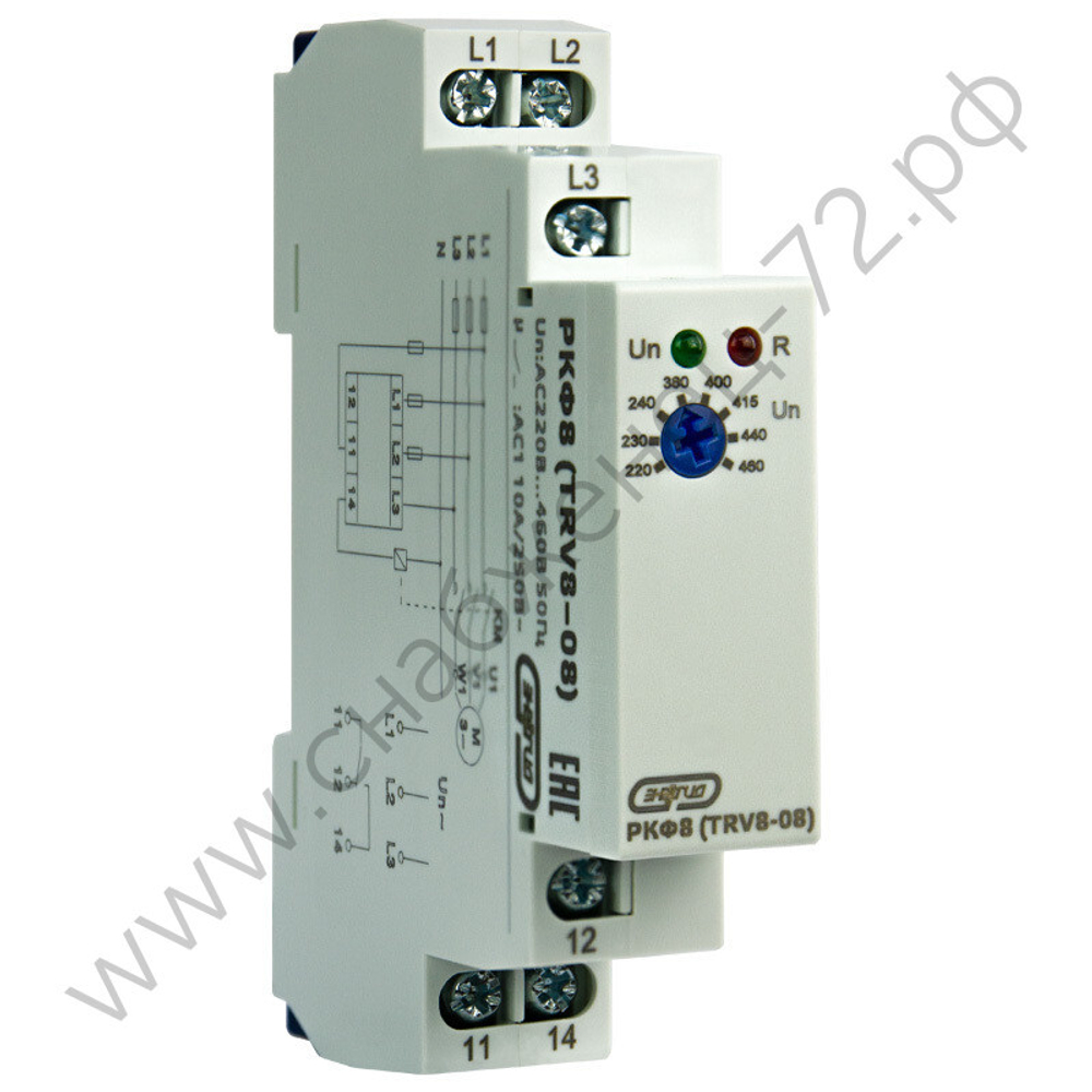 Реле контроля фаз TRV8