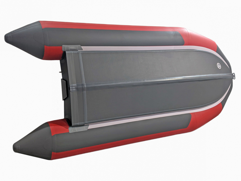 Надувная ПВХ-лодка X-River Rocky 415 НДВД с фальшбортом, с усиленным дном и баллонами