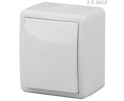 Выключатель 1-кл. ОП Эра Эксперт 10А IP54 11-1401-01 250В 10AX бел. Эра Б0020669