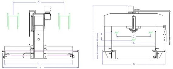 Пресс гидравлический RHTC PPTL-150