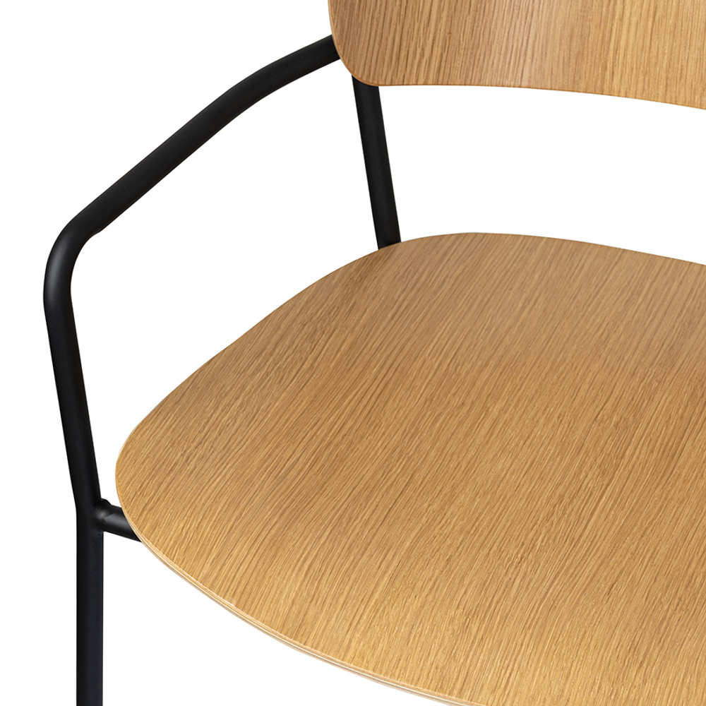 Стул с подлокотниками torfrid, светлый орех