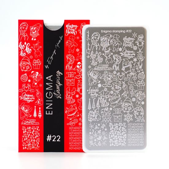 Пластина для стемпинга Enigma Stamping №022