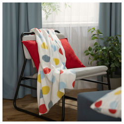 IKEA BRUKSVARA  (ИКЕА БРУКСВАРА)  -  Одеяло, разноцветное/узорчатое, 120x160 см
