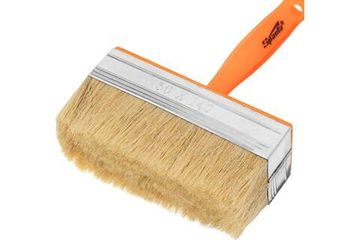 Кисть-ракля SPARTA 50x140 мм, натуральная щетина, пластмассовый корпус, пластмассовая ручка 841072