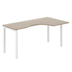Стол эргономичный на металлокаркасе (белый) SIGMA (СИГМА) МК40х40