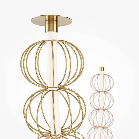 Подвесной светильник Золотая клетка / Golden Cage 3000К 117Вт Maytoni mod216pl-l42g3k