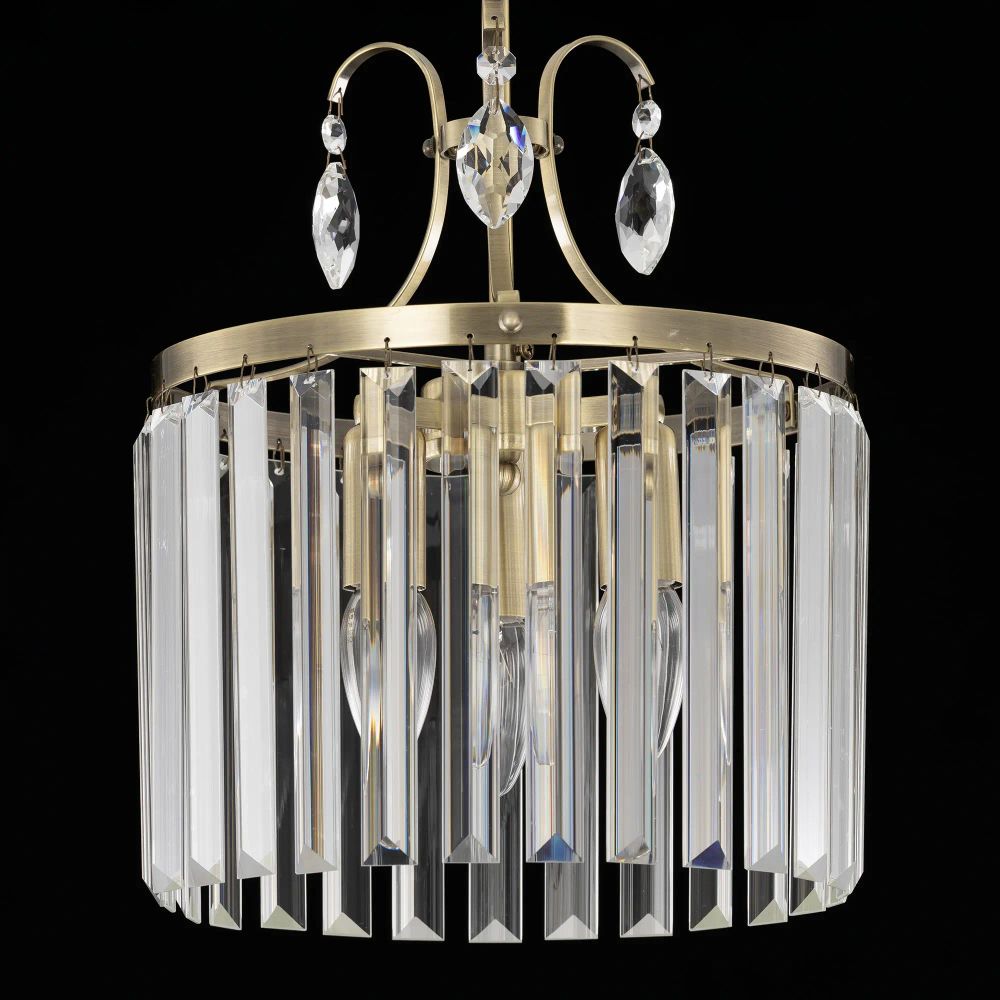 Citilux Инга CL335133 Люстра хрустальная подвесная Бронза