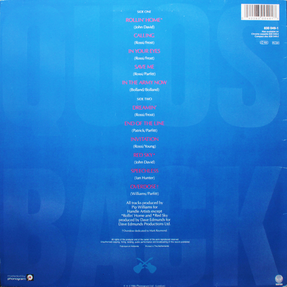 Status Quo / In The Army Now (LP)