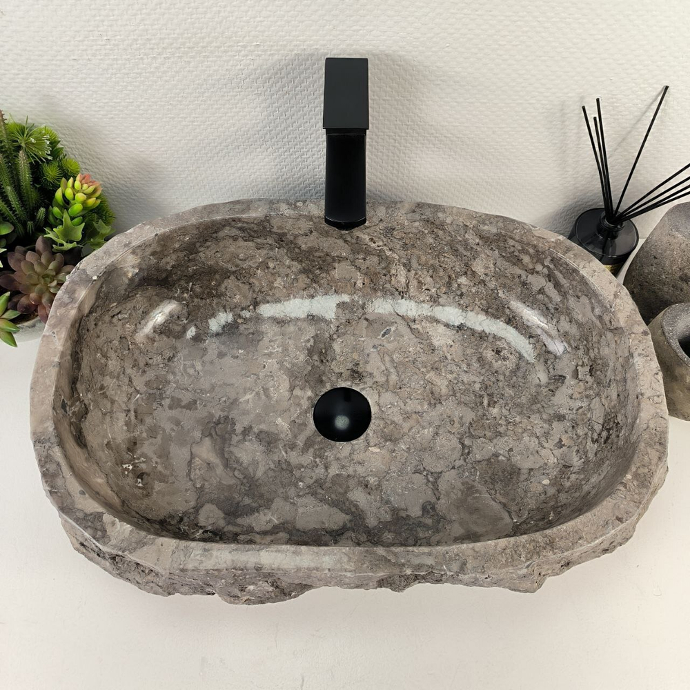 Раковина из мрамора Erozy Grey EM-65518 60*42*16 0888
