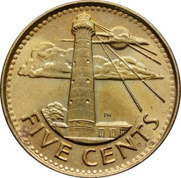 5 центов 2007-2019 Барбадос