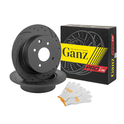 Диск тормозной GANZ задний перфорированный PRO-Line с покрытием (комплект - 2 шт) NISSAN Teana / Maxima Арт.: GIJ06014S