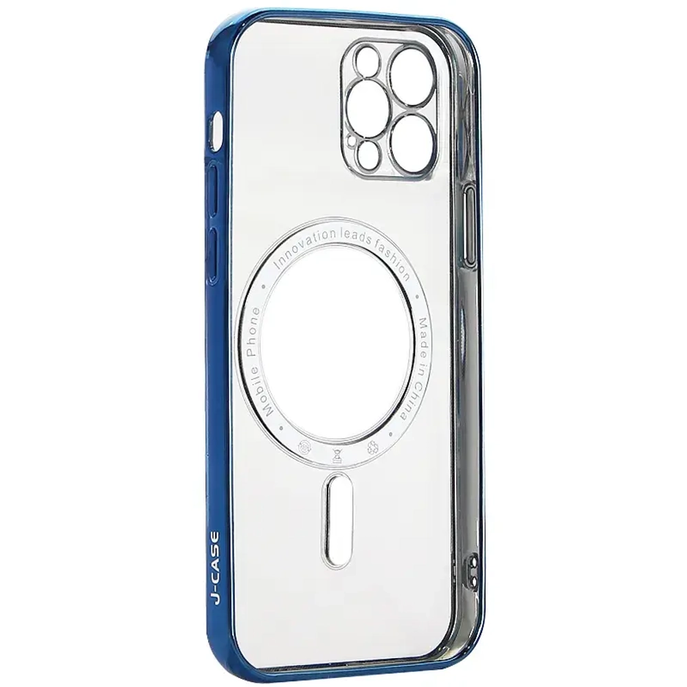 Чехол-накладка J-Case Magsafe Series для Apple iPhone 13 Pro силиконовый (голубой)