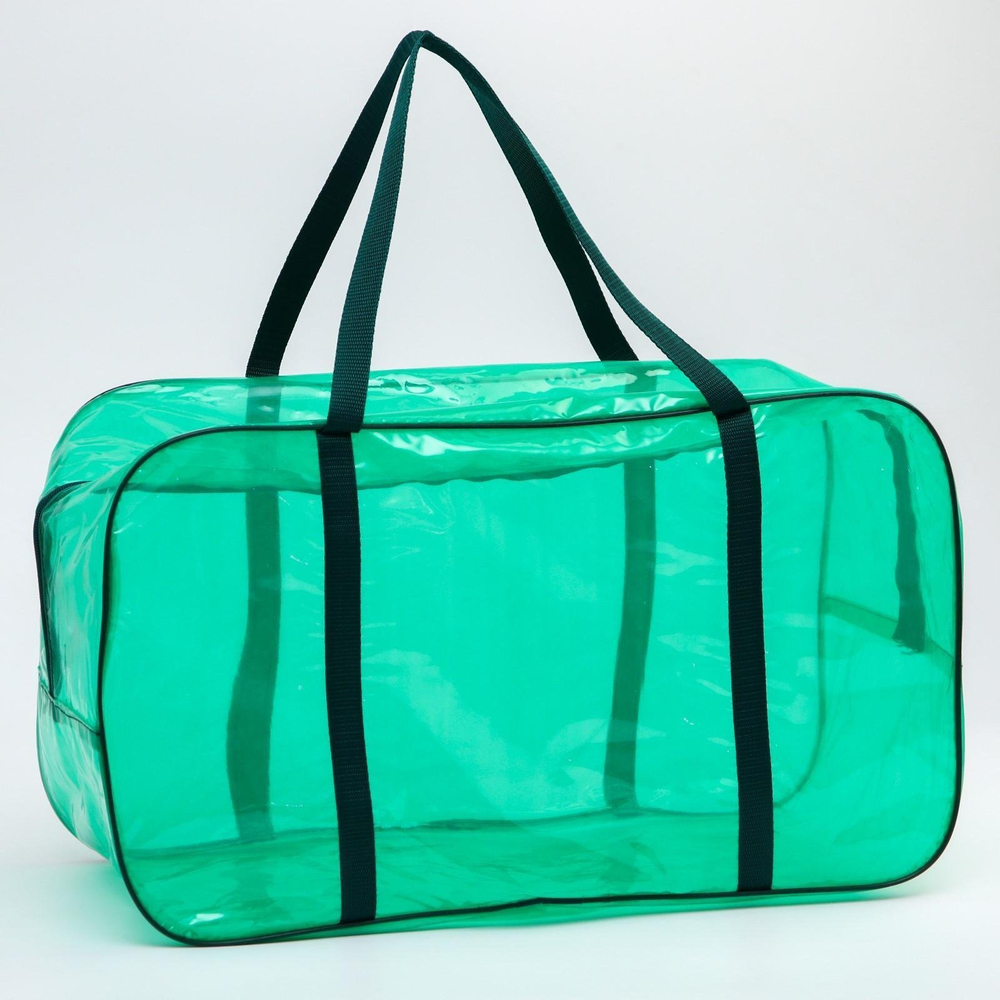 4927654 Сумка в роддом 30х50х25, цветной ПВХ, цвет зеленый