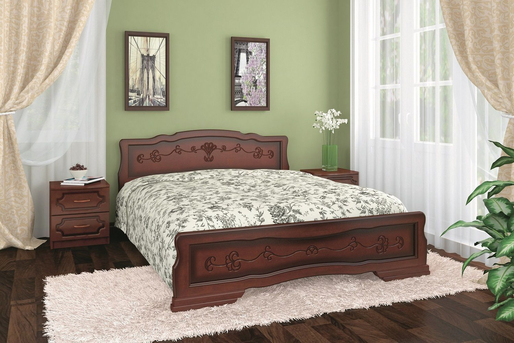 Кровать Карина 6 тахта (массив сосны)