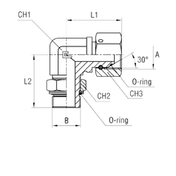 Соединение FRN90 BSP 3/8" BSP 3/8"