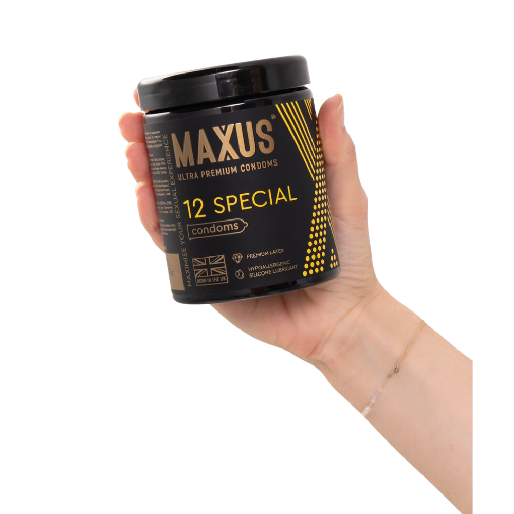 Презервативы Maxus Special, точечно-ребристые в металлическом кейсе