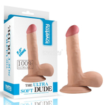 Телесный фаллоимитатор 7.5 The Ultra Soft Dude - 18 см. (Цвет: телесный)