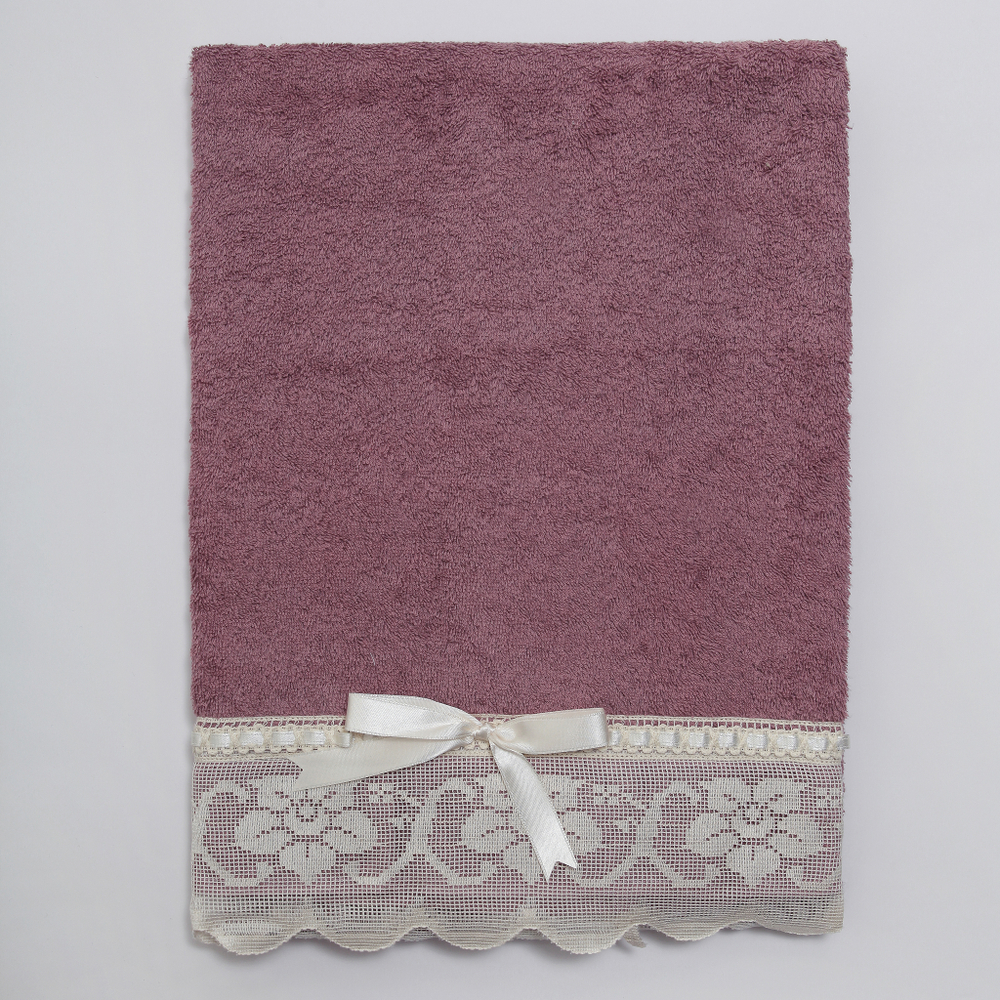 Полотенце 110х150 Old Florence Buratto розовое