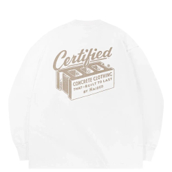 Лонгсив Haided CERTIFIED RLXD PRM LS TEE, Белый
