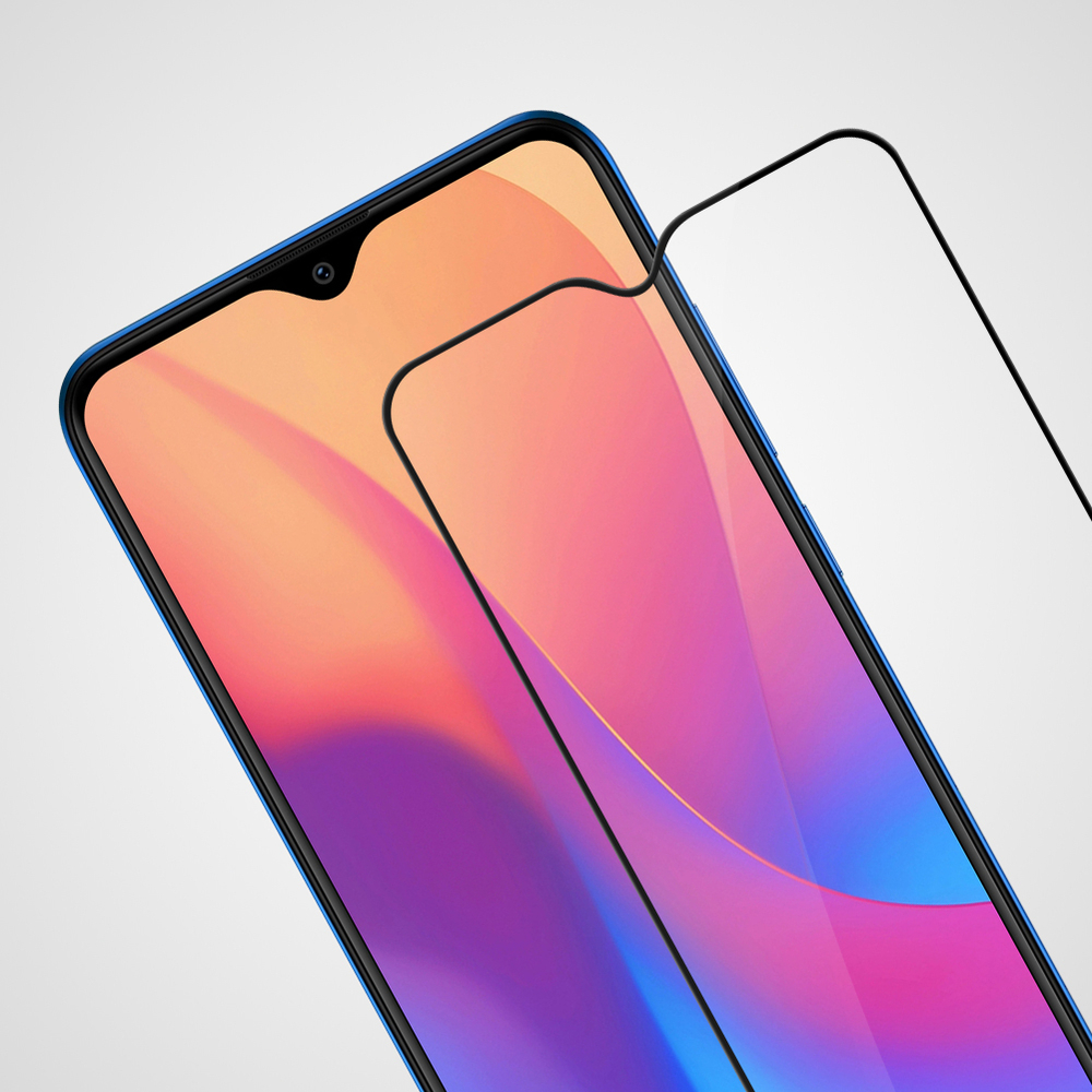 Защитное стекло с олеофобным покрытием для Xiaomi Redmi 8 и 8A, черные рамки, G-Rhino